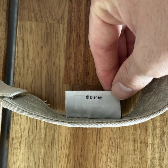 DISNEY PARKS Mickey Mouse Beige Tan Cotton Visor Cap Golf Sun Walt Disney World - Picture 10 of 10